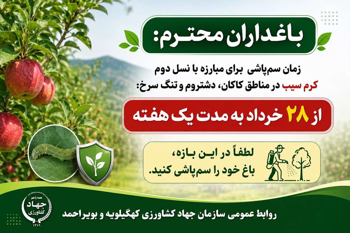 پیش آگاهی نسل دوم کرم سیب 